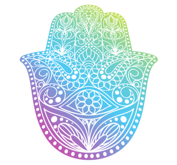 乙烯基地毯渐变法蒂玛之手 - TenStickers