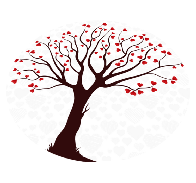 大浪漫树大自然乙烯基地毯 - TenStickers