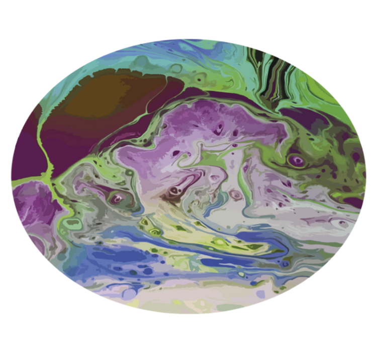 乙烯基地毯质地与旋转色彩图案相结合 - TenStickers