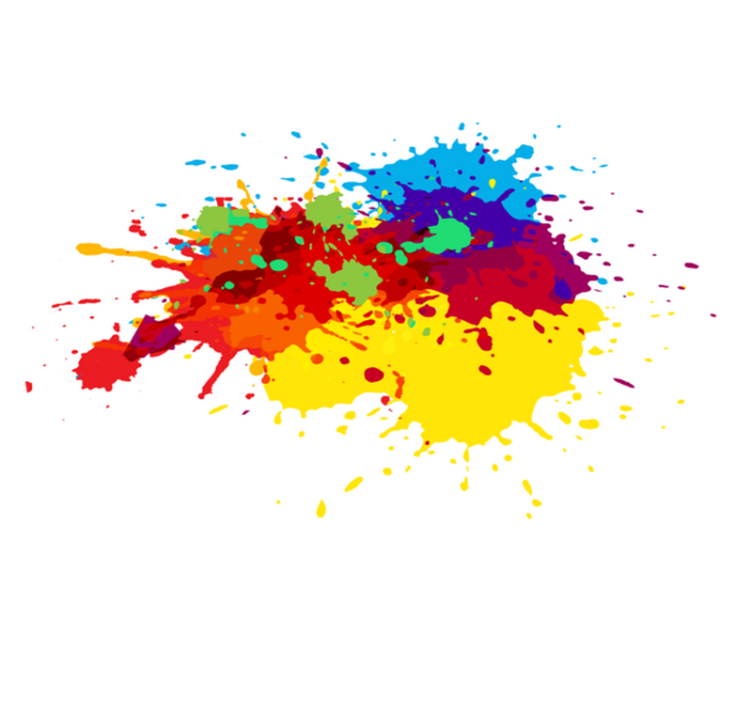 乙烯基地毯色彩飞溅艺术 - TenStickers