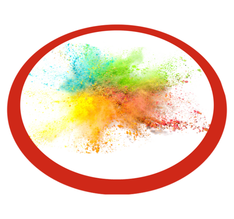 卧室乙烯基地毯色彩绚丽爆炸效果 - TenStickers