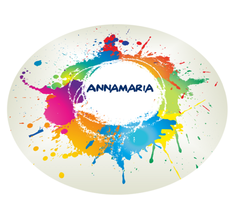 乙烯基地毯 名称飞溅设计 - TenStickers