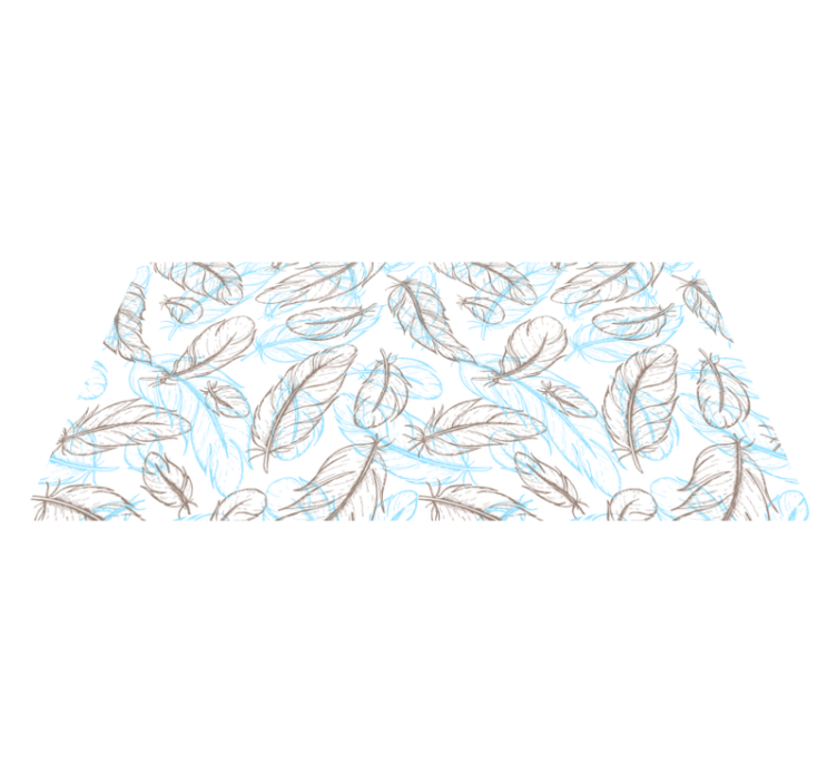 乙烯基地毯入口大厅自然灵感叶子 - TenStickers