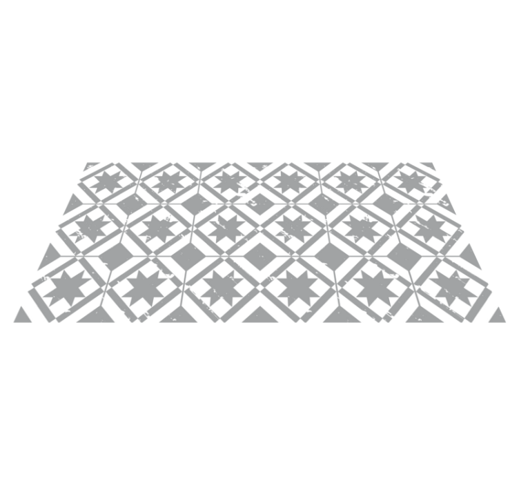 乙烯基地毯镶嵌星星图案瓷砖 - TenStickers