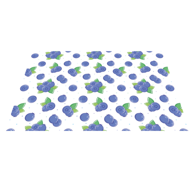 乙烯基花草地毯新鲜浆果图案 - TenStickers