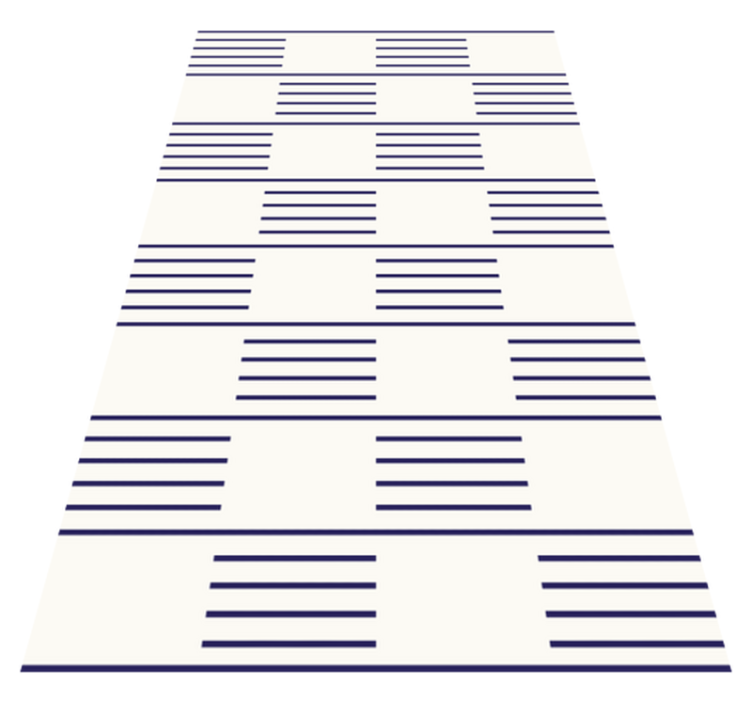 乙烯基地毯客厅时尚线性图案 - TenStickers