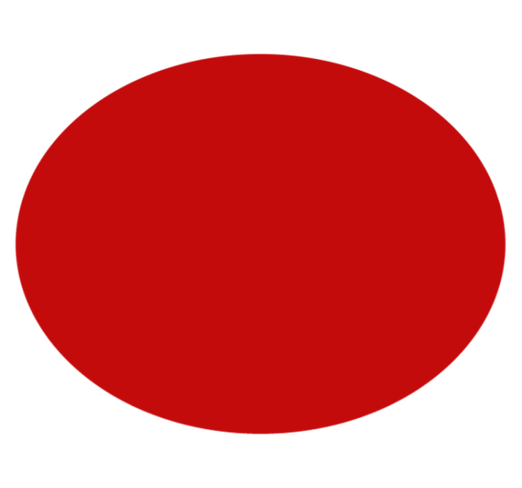 圆形乙烯基地毯实心红色圆形 - TenStickers