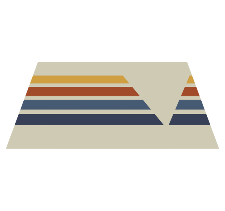 乙烯基地毯几何人字纹图案 - TenStickers