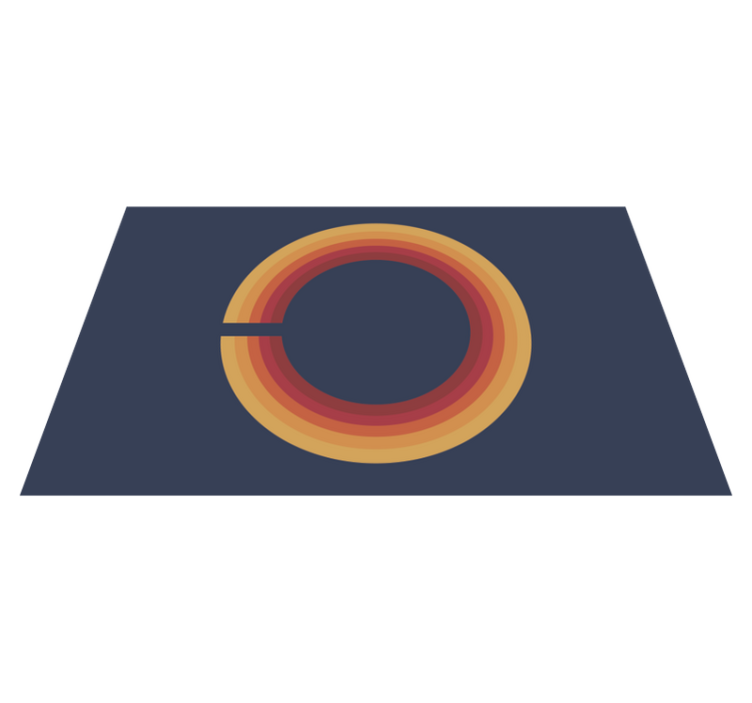 乙烯基复古地毯复古太阳设计 - TenStickers