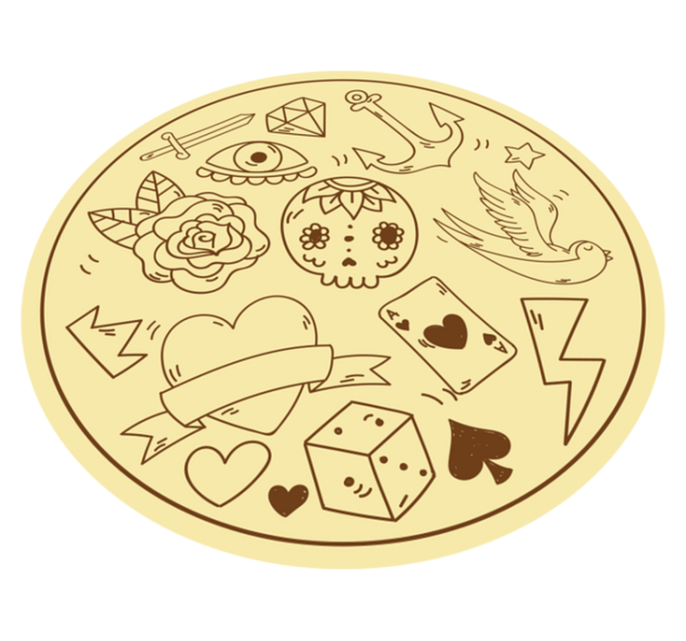 乙烯基地毯图案符号 - TenStickers