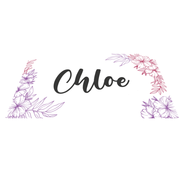 乙烯基地毯花卉定制名称 - TenStickers