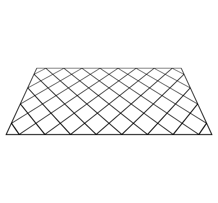 乙烯基地毯几何优雅黑色图案 - TenStickers