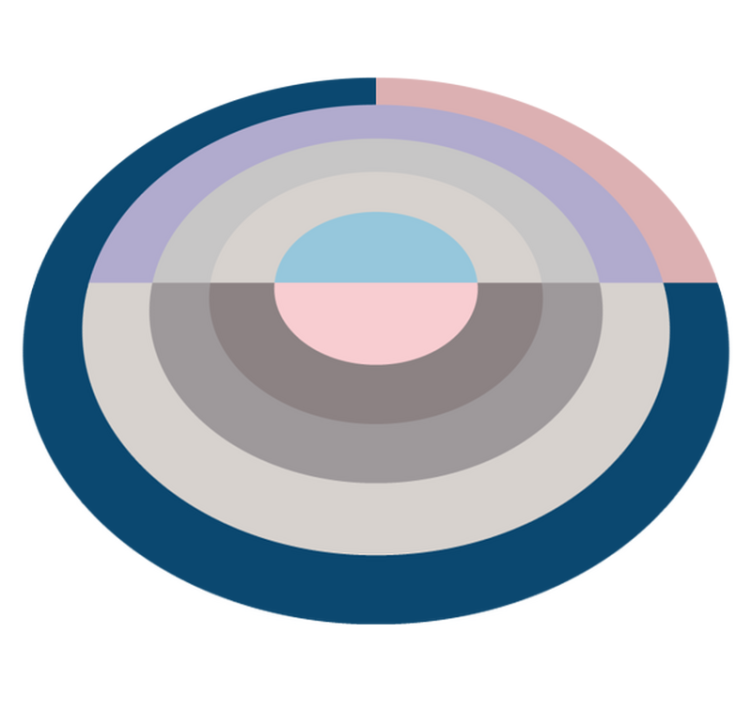 乙烯基地毯圆形色彩调色板 - TenStickers