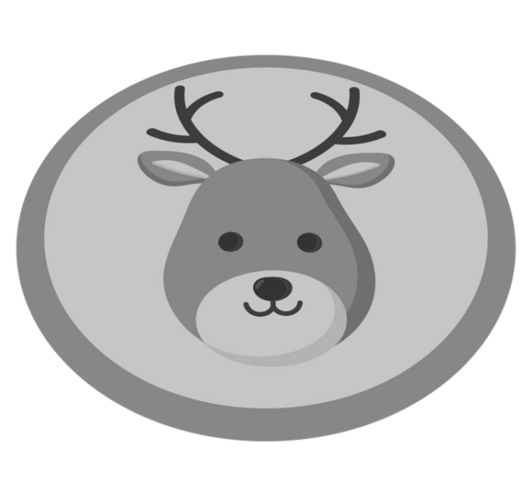 乙烯基地毯托儿所绿色小鹿 - TenStickers