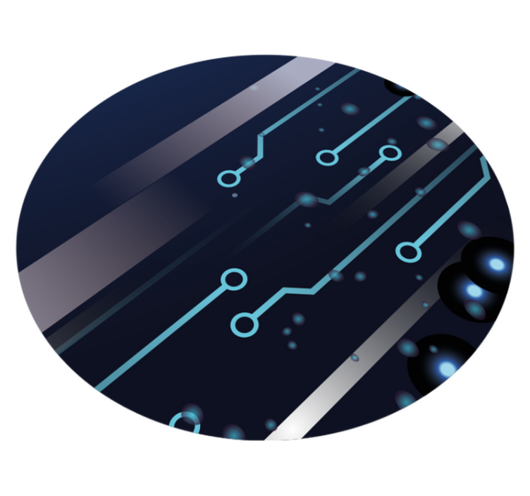 乙烯基地毯电路板图案设计 - TenStickers