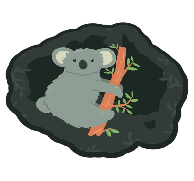 乙烯基地毯动物可爱考拉魅力 - TenStickers