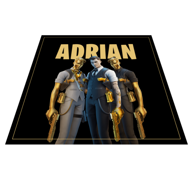 乙烯基地毯定制三重角色设计 - TenStickers