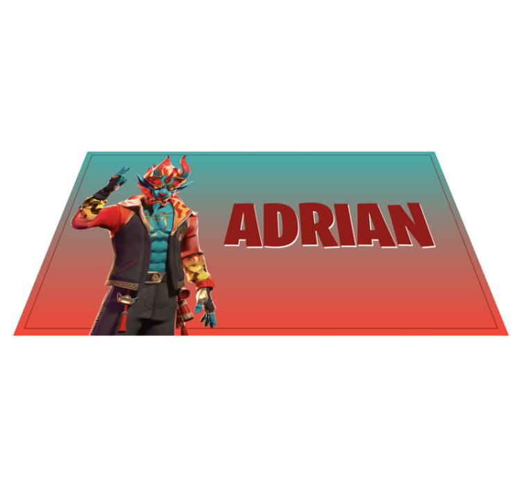 乙烯基地毯游戏角色定制名称 - TenStickers