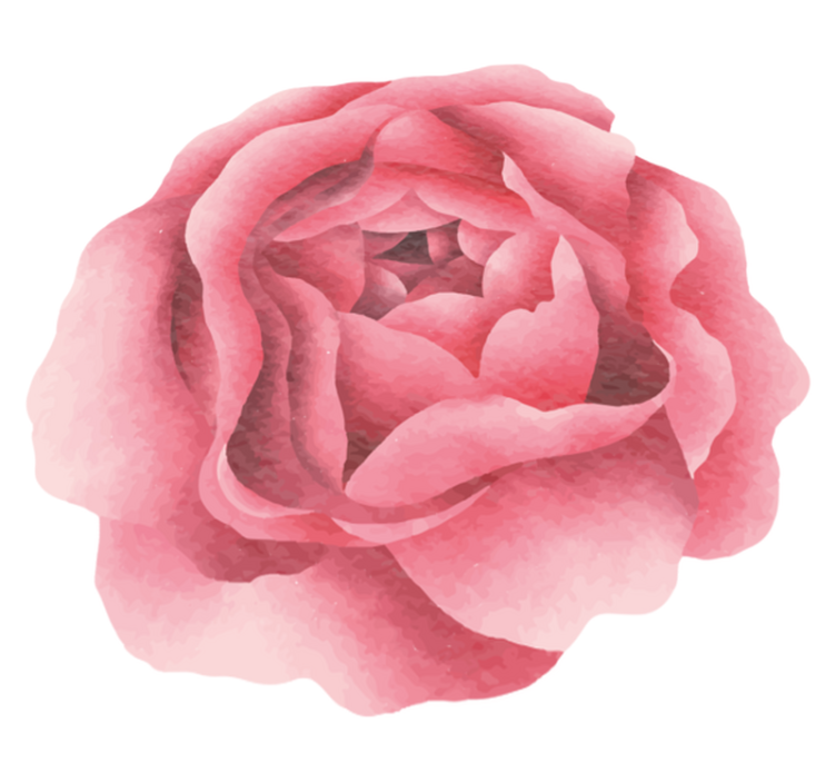 乙烯基花草地毯粉色绽放 - TenStickers