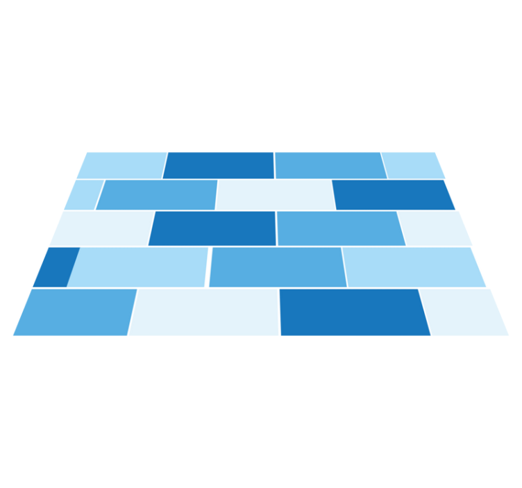 乙烯基地毯蓝砖图案 - TenStickers