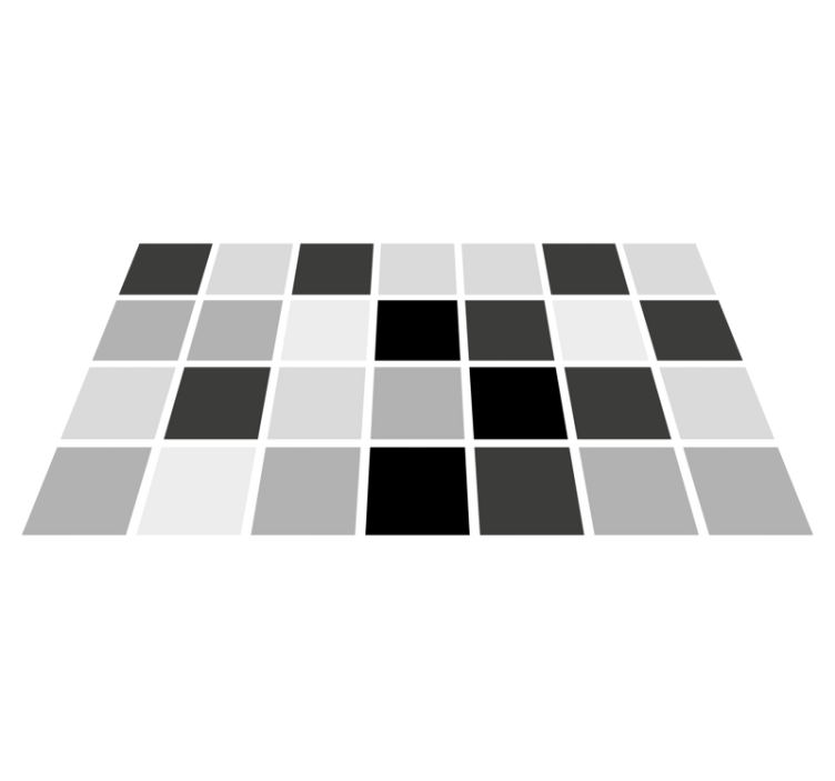 乙烯基地毯浴室灰色方块图案 - TenStickers