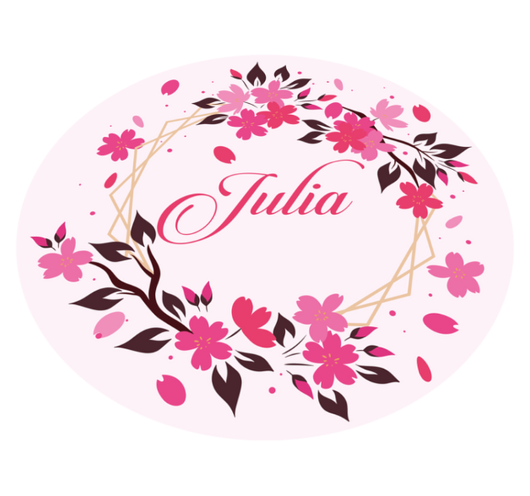 卧室乙烯基地毯植物冠名款 - TenStickers