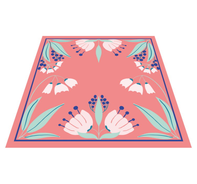 乙烯基花草地毯图案调色板 - TenStickers