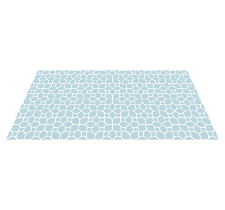 乙烯基地毯几何白色与灰色元素 - TenStickers