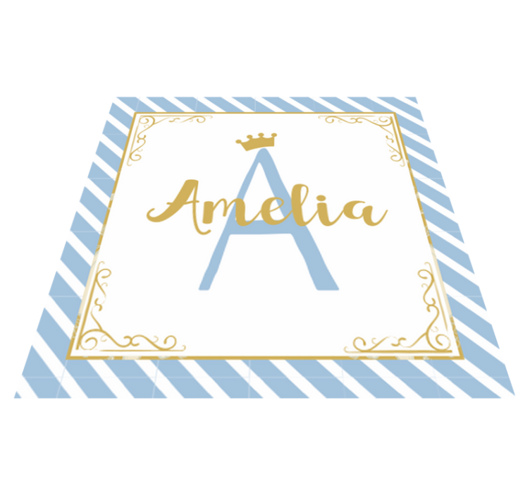 乙烯基地毯名称首字母风格 - TenStickers