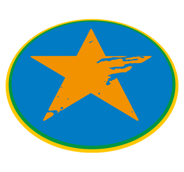 乙烯基地毯蓝星装饰款 - TenStickers