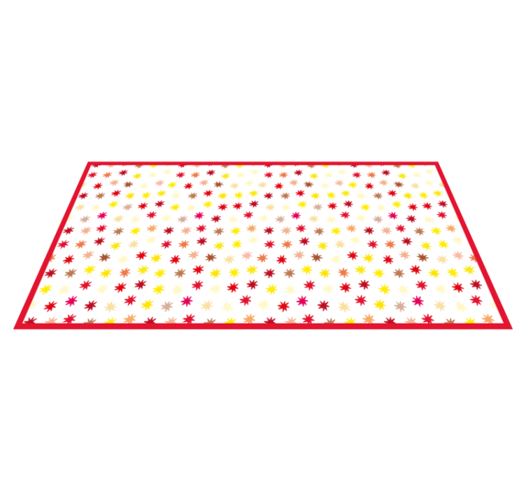 乙烯基地毯呈现生动星星图案 - TenStickers