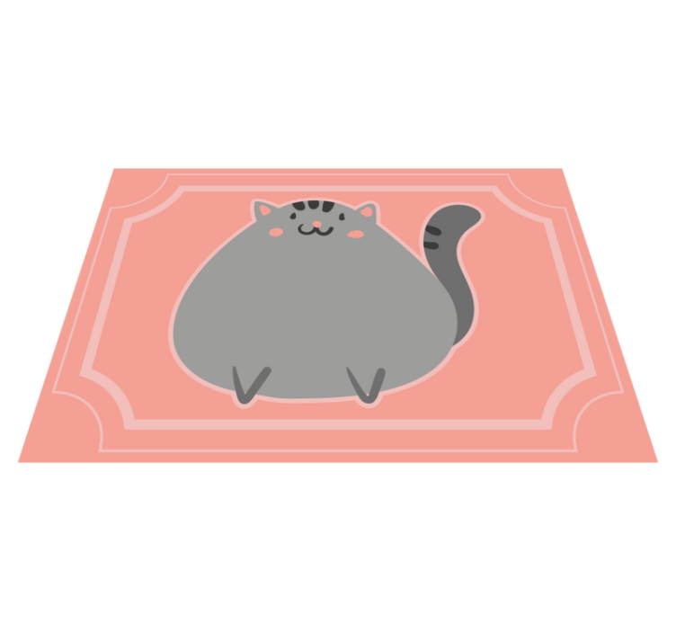 乙烯基地毯可爱猫咪艺术作品 - TenStickers