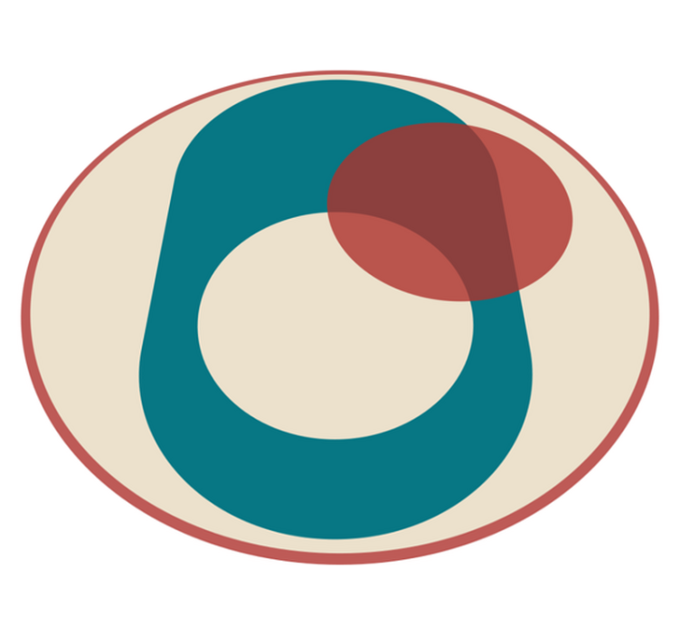 乙烯基地毯和谐圆圈 - TenStickers