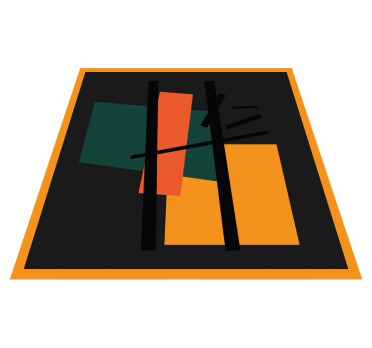 乙烯基地毯抽象色彩分段 - TenStickers