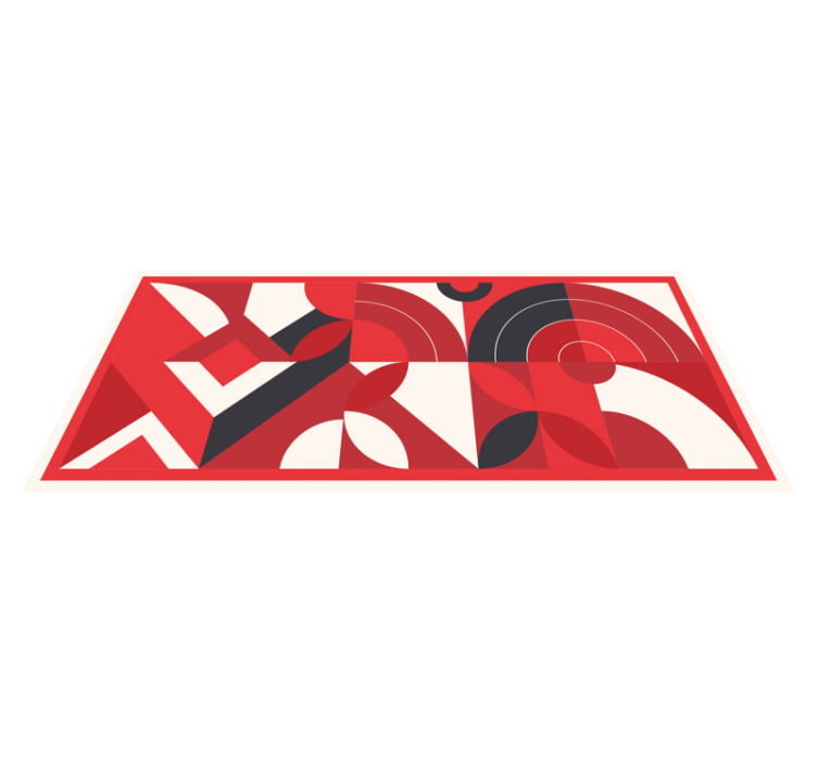 乙烯基地毯几何大胆抽象形状 - TenStickers