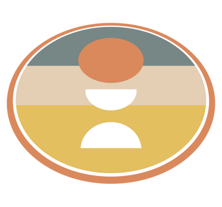 极简主义与圆形色彩和谐相结合 - TenStickers