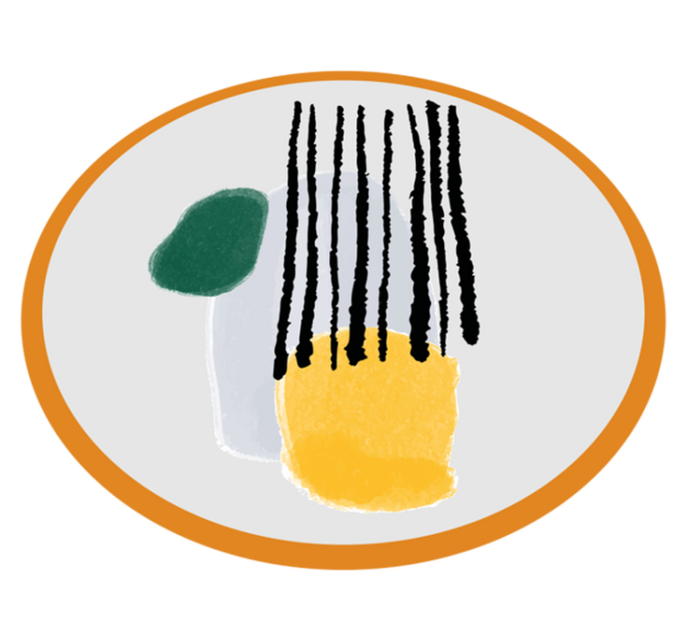 极简主义几何色彩分段设计 - TenStickers