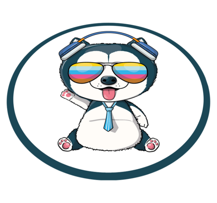 乙烯基地毯 儿童 酷狗狗角色 - TenStickers