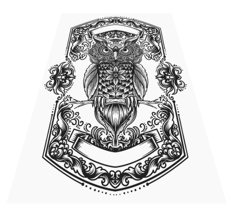 乙烯基地毯精美猫头鹰图案 - TenStickers