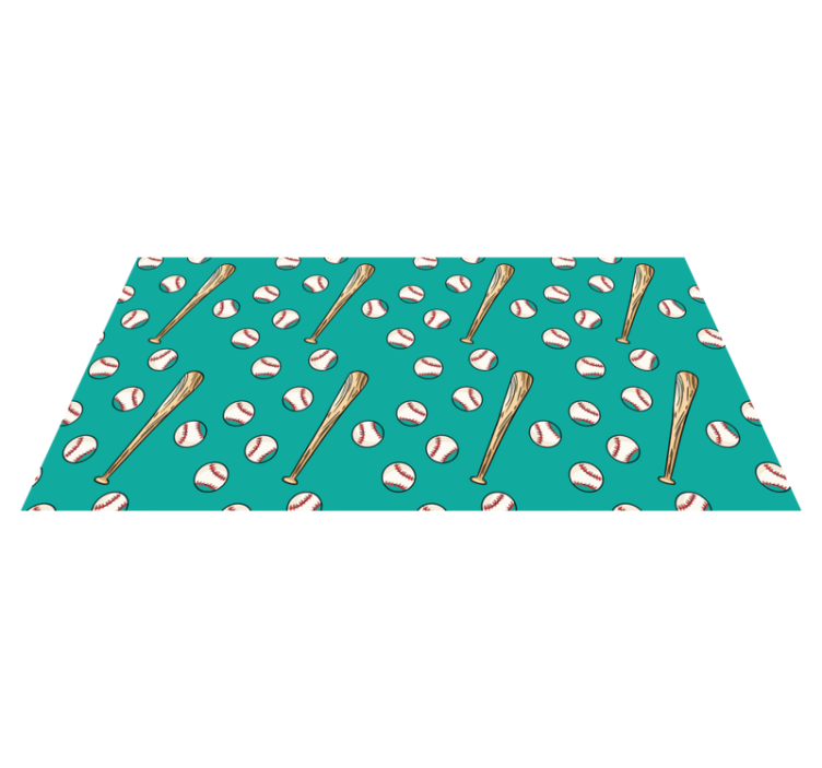 乙烯基地毯游戏棒球图案乐趣 - TenStickers