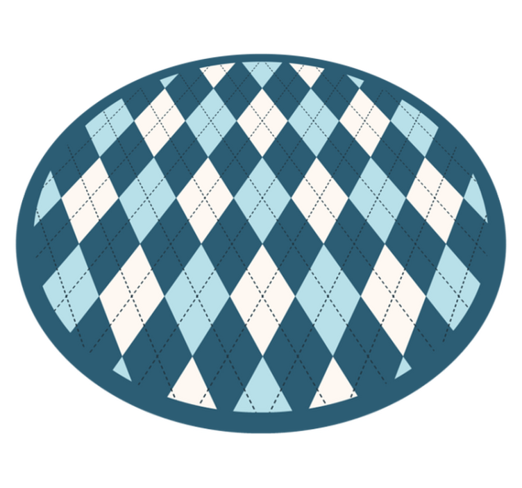 乙烯基地毯几何展现钻石图案优雅 - TenStickers