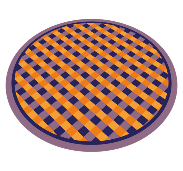 乙烯基地毯条纹 醒目的棋盘格图案 - TenStickers