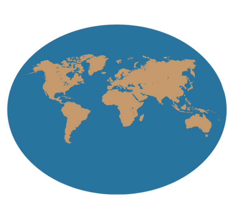 乙烯基地毯 地理发现 - TenStickers