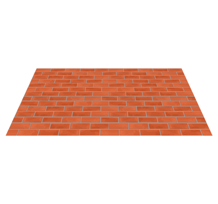 乙烯基地毯 石头效果 红砖图案 - TenStickers
