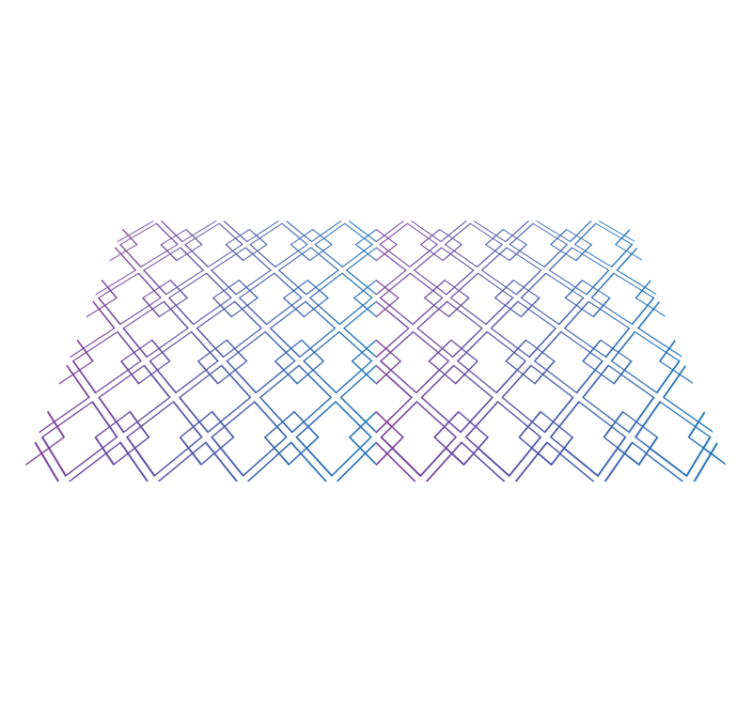 乙烯基地毯几何钻石与线条 - TenStickers