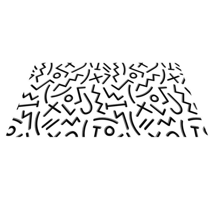 乙烯基地毯 动态抽象线条 - TenStickers