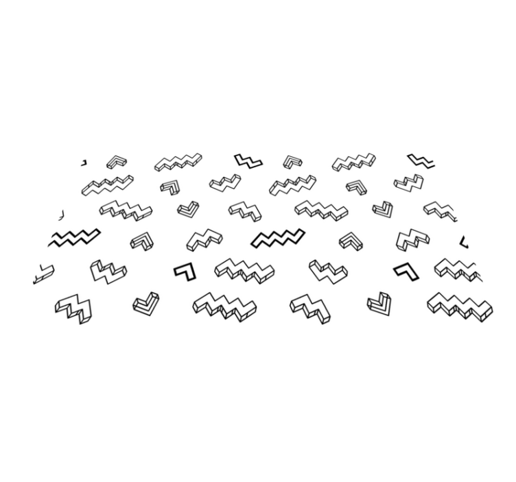 乙烯基地毯展现大胆的角度图案 - TenStickers