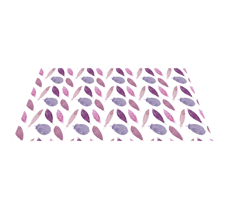 乙烯基地毯特性生动羽毛图案 - TenStickers