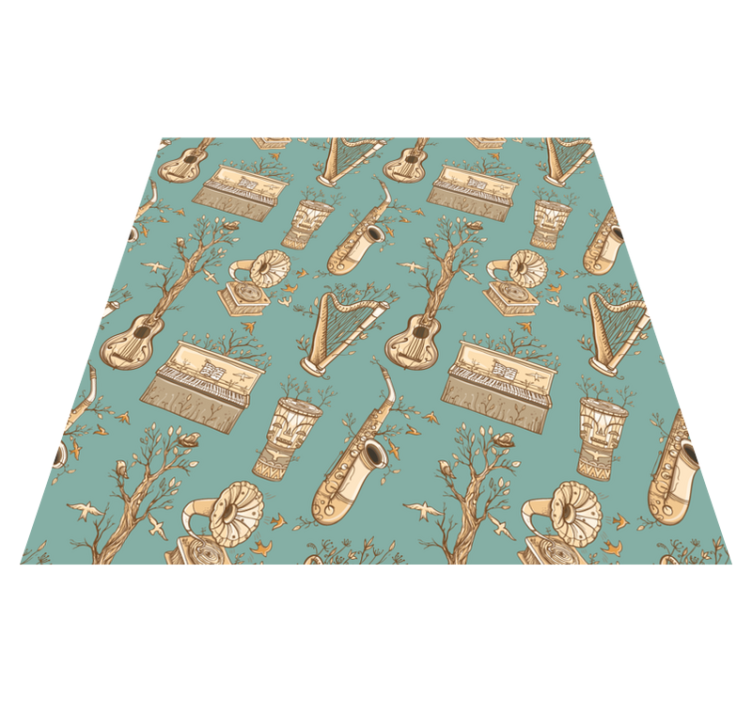 乙烯基地毯与乐器概念结合设计 - TenStickers