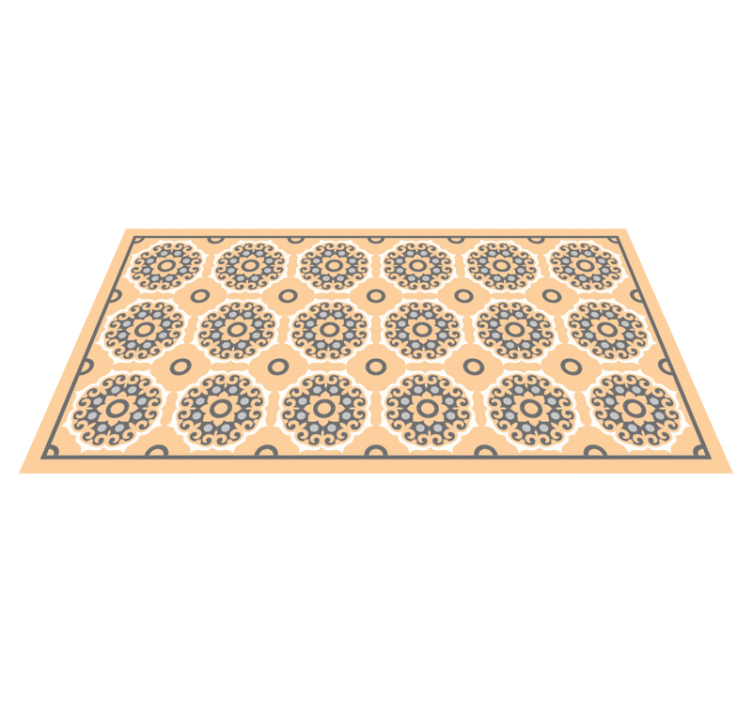 乙烯基地毯几何曼陀罗图案 - TenStickers